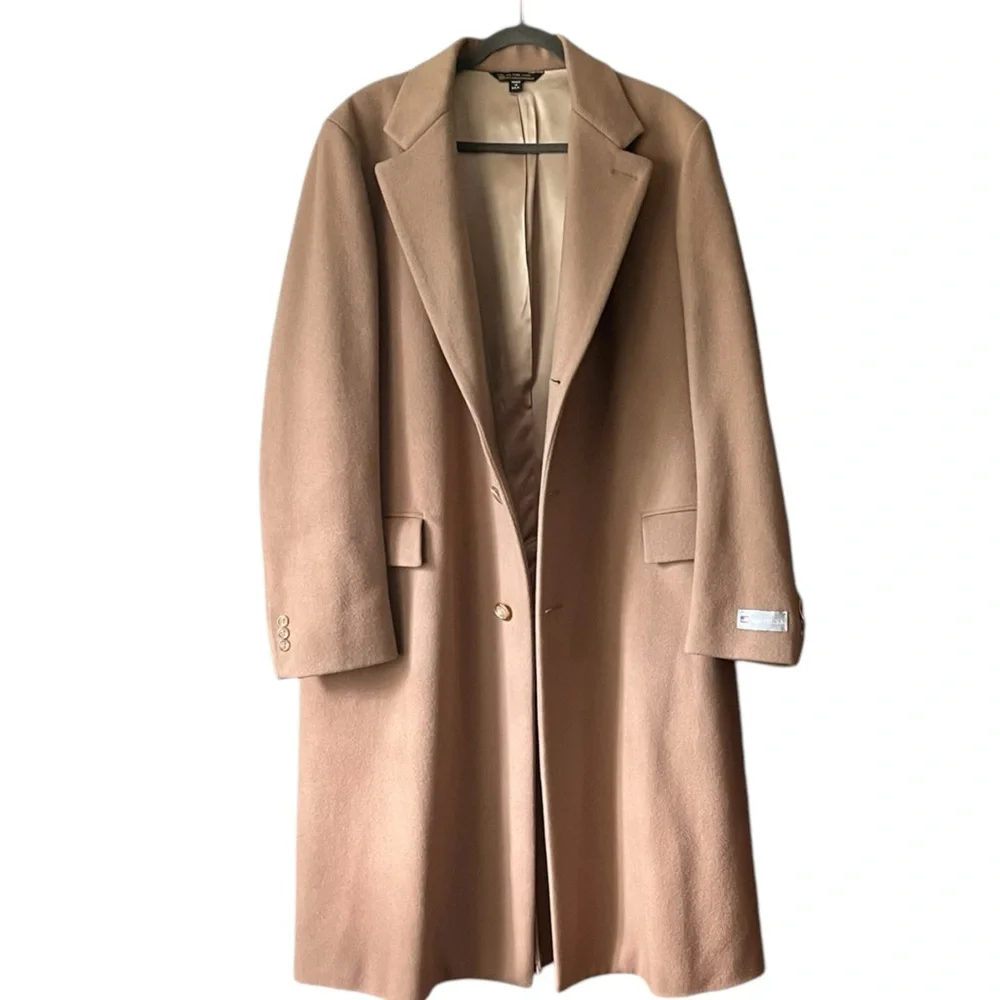 VTG NWT  Redwood & Ross Pure Wool Men’s Trench Coat style. Sz.44L - Picture 2 of 9